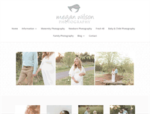 Tablet Screenshot of meganwilsonphotography.com